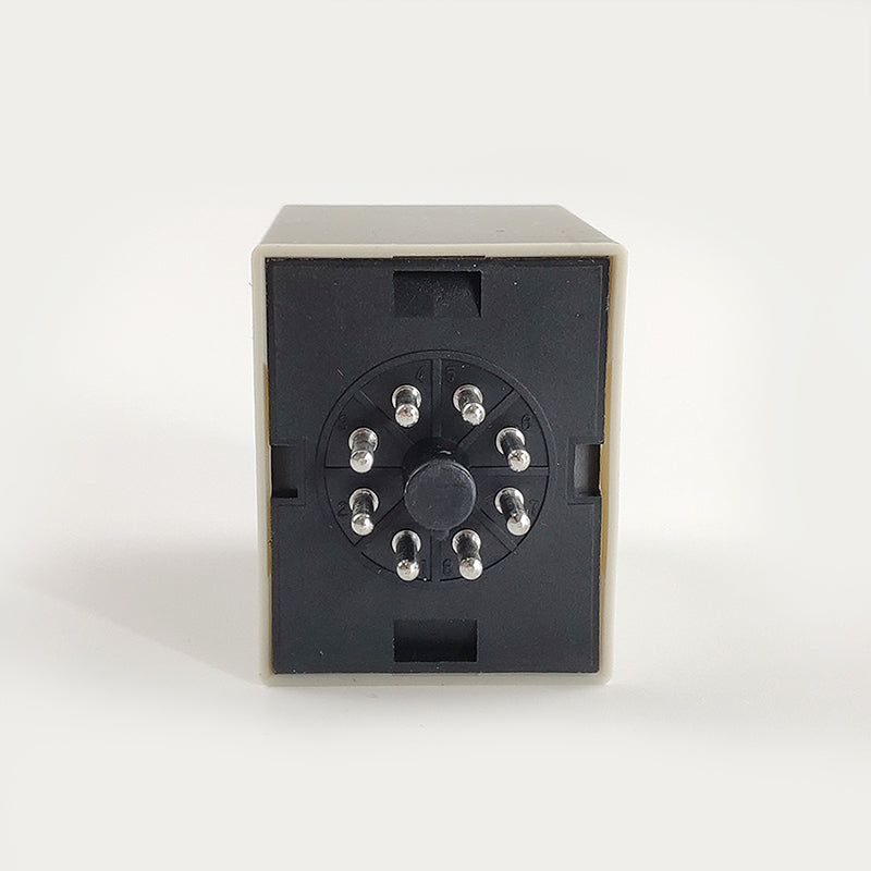 Aexit AH3-2 DC 24V 8-Pin DPDT Time Delay Relay - 0-30 Minute Power On Timer For Industrial & Equipment Control
